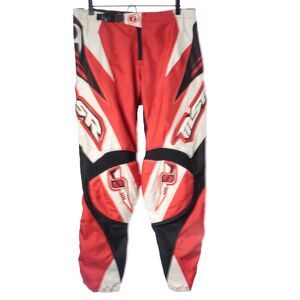 MSR Axxis Axis Men Off Road Dirt Bike Motocross Motorcycle Pants Red White 32